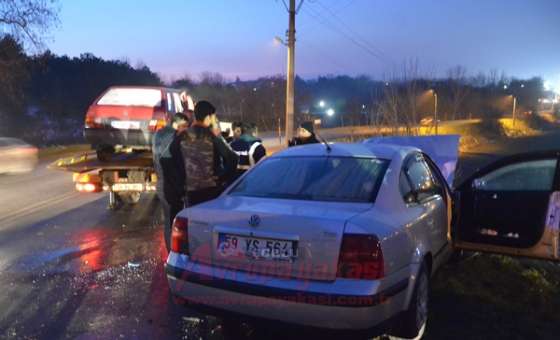 Çorlu'da Trafik Kazası: 2 Yaralı - 1