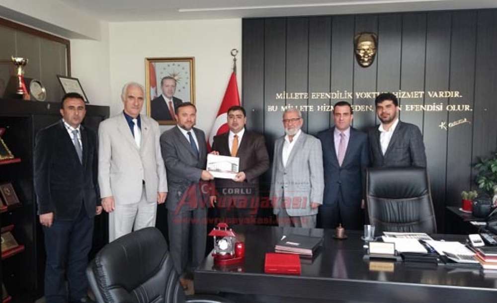 İlim Yayma Cemiyeti Çorlu Şubesi Yöneticilerinden Kaymakam Kızıltoprak`a Ziyaret - 1
