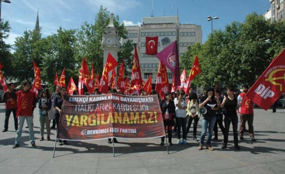 Çorlu Ağır Ceza Mahkemesi`nde Yargılanan Dip`li Kadınlara Destek Açıklaması