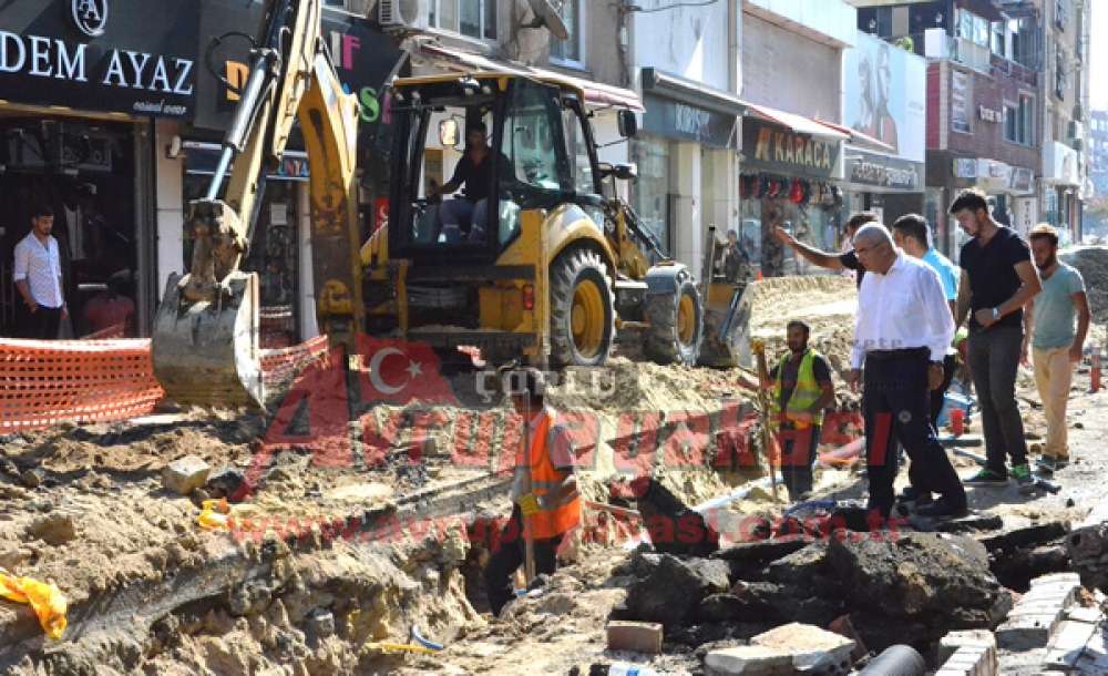Başkan Baysan Altyapı Çalışmalarını İnceledi
