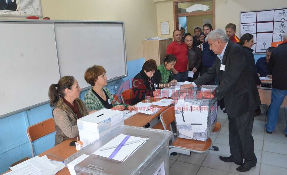 Çorlu'daki Bulgaristan Vatandaşları Sandık Başına Gitti