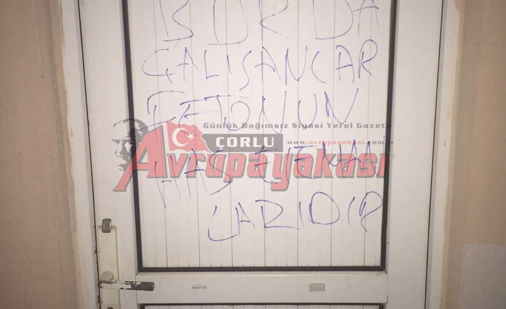 Çorlu'da Fetö Propagandası