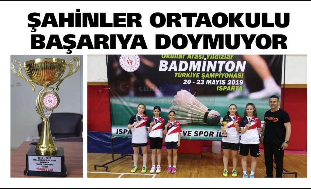 Şahinler Ortaokulu Başarıya Doymuyor
