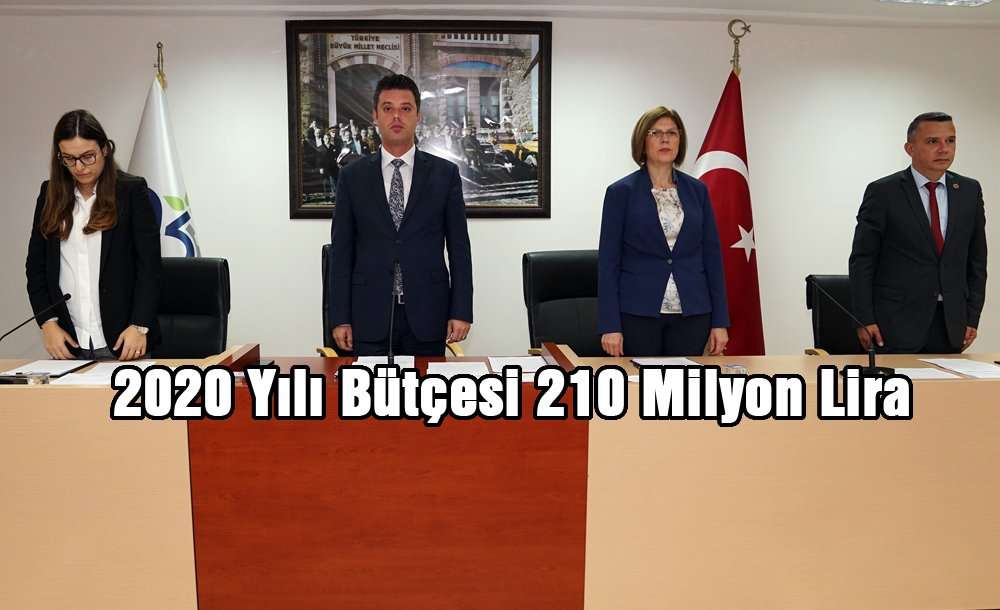 2020 Yılı Bütçesi 210 Milyon Lira