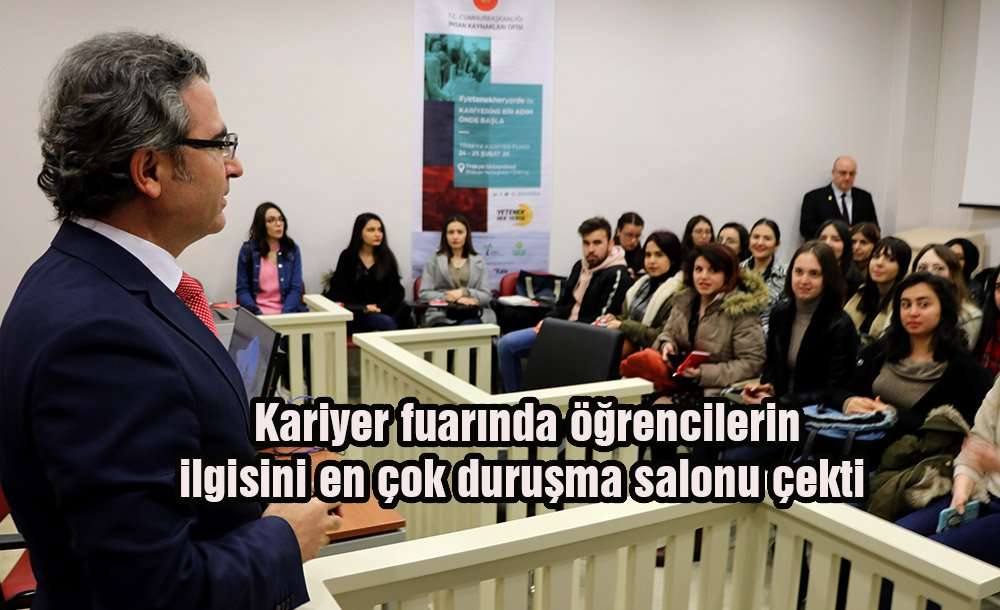 Kariyer Fuarında Öğrencilerin Ilgisini En Çok "duruşma Salonu" Çekti