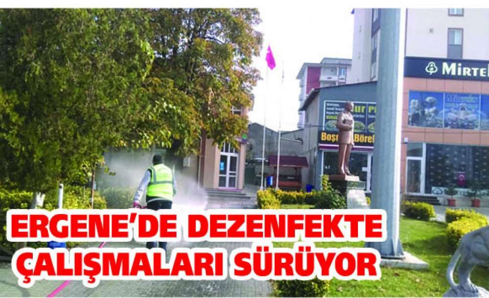 Ergene'de Dezenfekte Çalışmaları Sürüyor