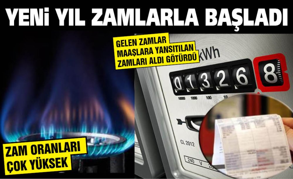 Yeni Yıl Zamlarla Başladı