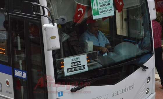 Halk Otobüsleri 30 Ağustos Zafer Bayramı'nda Ücretsiz Taşıdı - 1