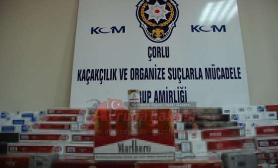 Çorlu Polisinden Kaçak Sigara Baskını - 1