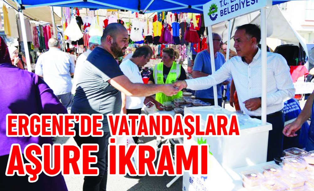 Ergene'de Vatandaşlara Aşure İkramı