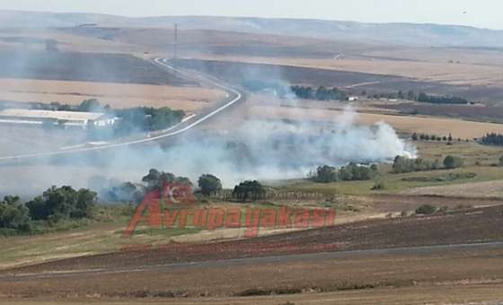 Çorlu`da Anız Yangını - 3