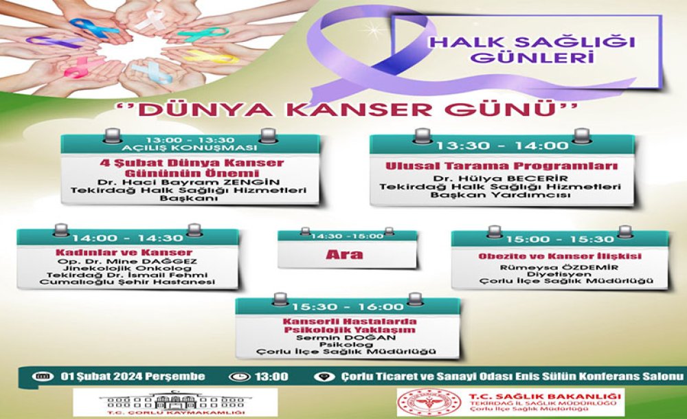 Dünya Kanser Günüyle İlgili Açıklama - 1