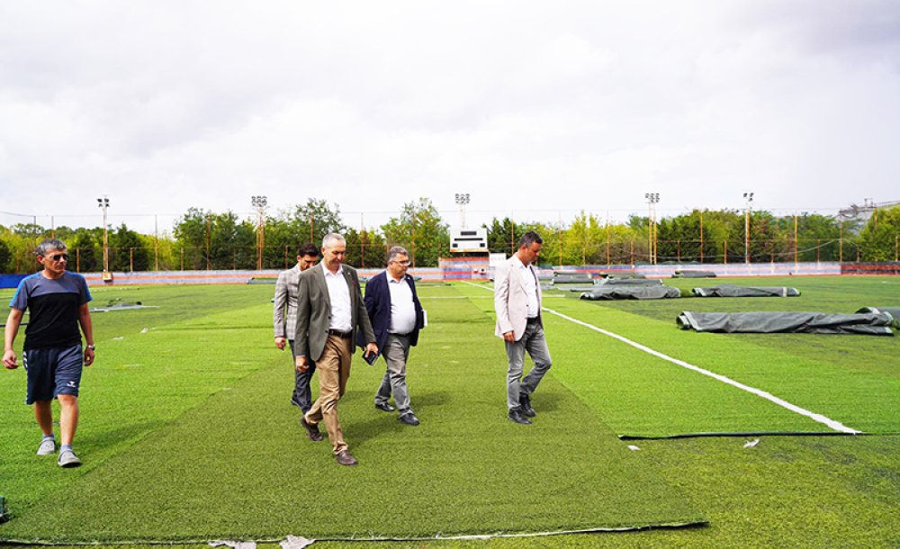 Spor Tesisinde Çalışma Başladı