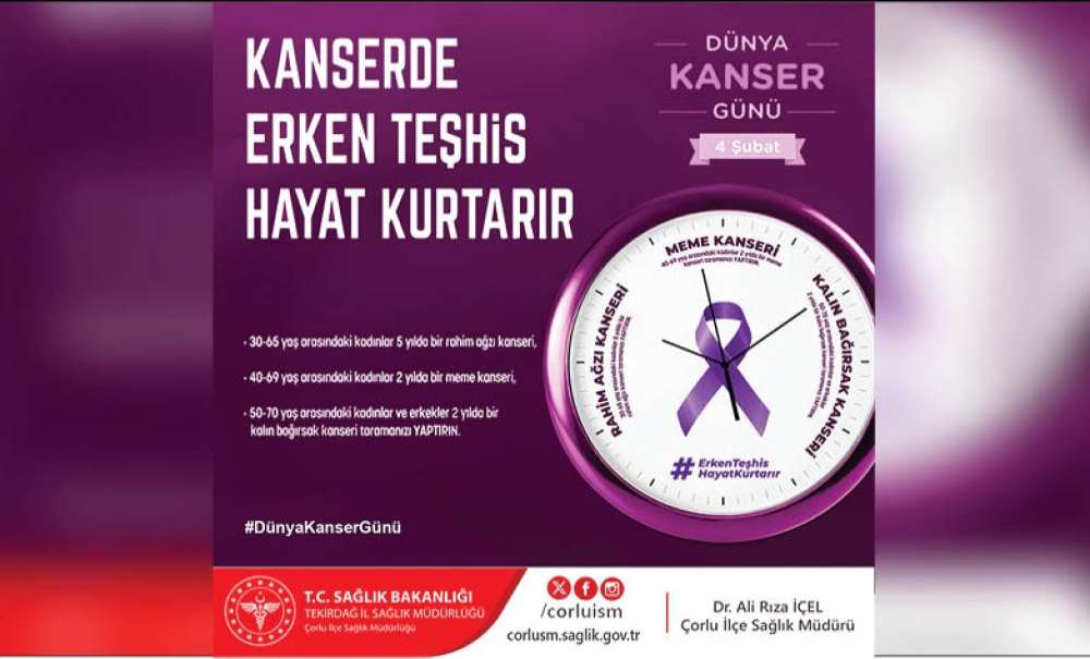4 Şubat Dünya Kanser Günü'yle İlgili Açıklama