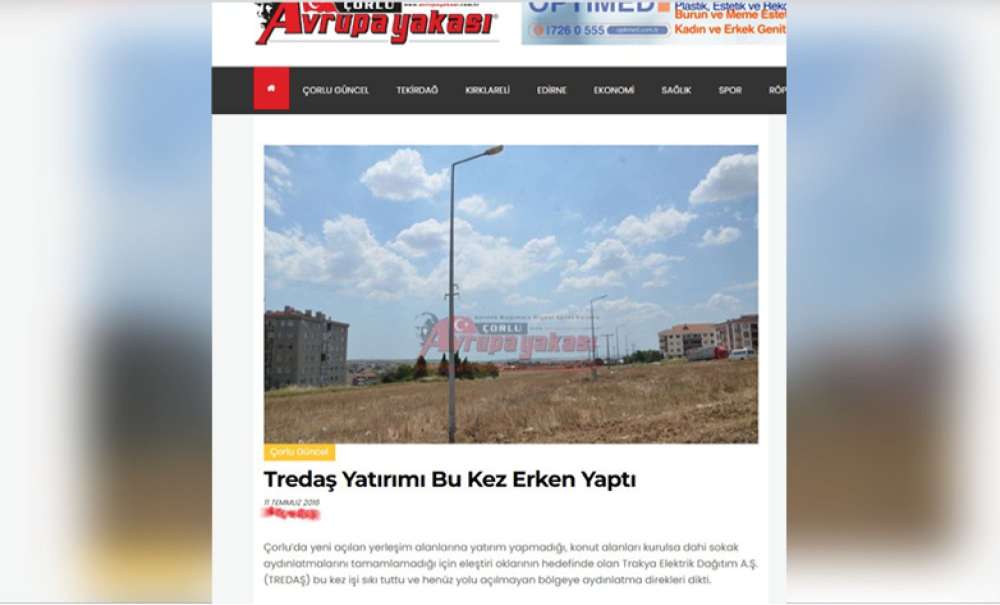 Aydınlatma Direkleri 10 Yıldır Yol Bekliyor!