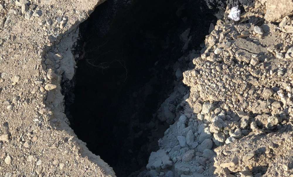Çöken Yol Tehli̇ke Yaratiyor!