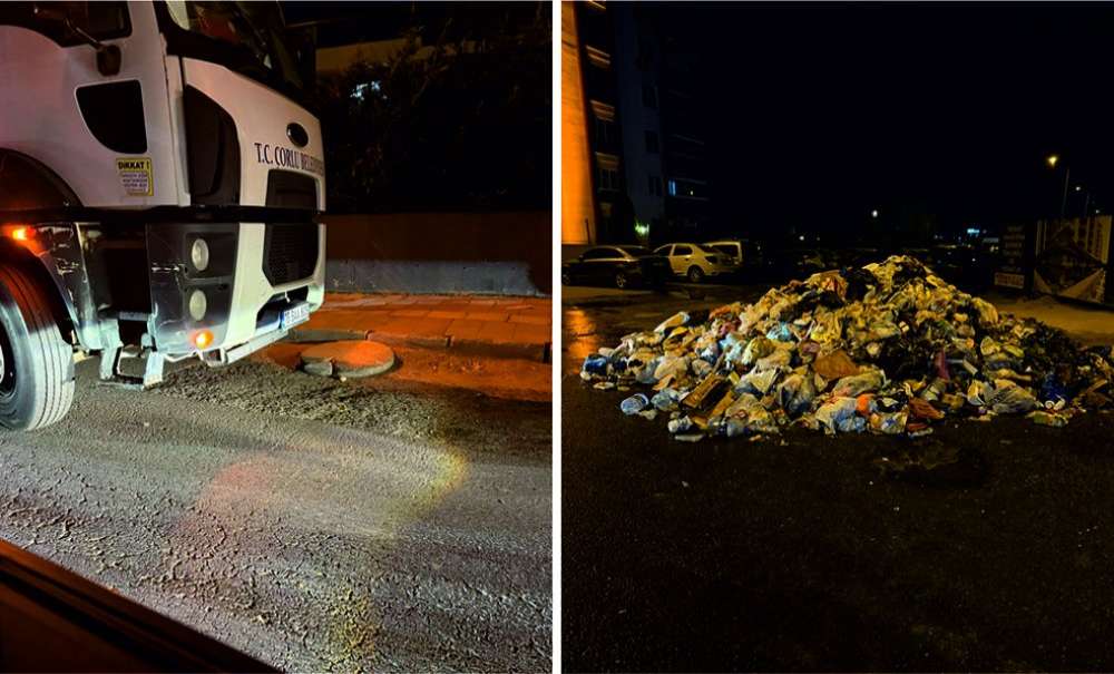 Çöp Kamyonu Yanmaktan Son Anda Kurtuldu
