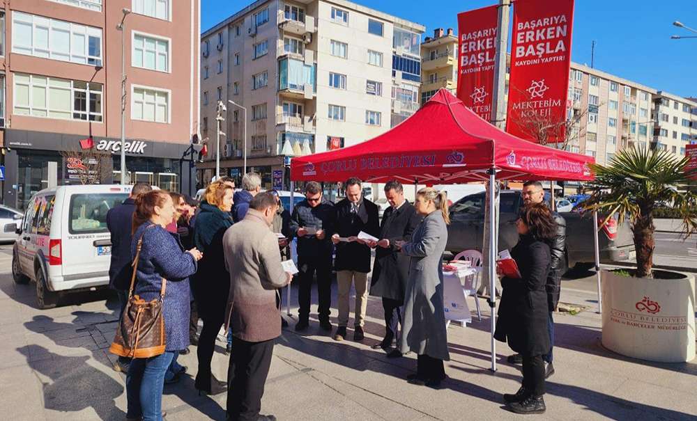 Çorlu Kent Konseyi'nden 6 Şubat Depremi Farkındalık Etkinliği