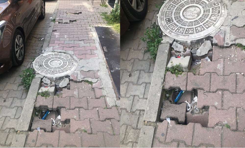 Kaldırım Çökmeleri Her Yerde