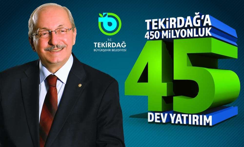 Tekirdağ Tarihinin En Büyük Yatirimi Büyükşehir'den