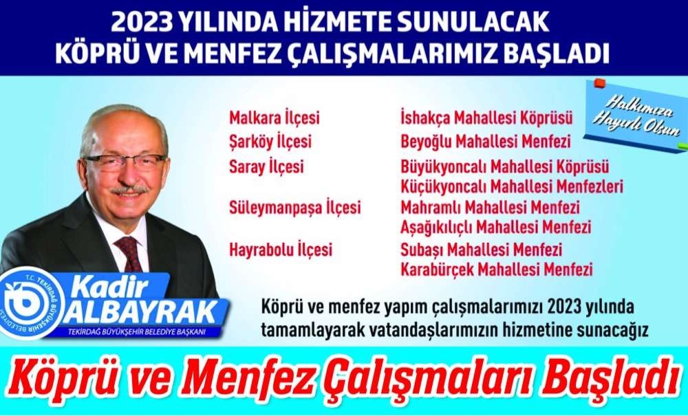 Köprü Ve Menfez Çalışmaları Başladı