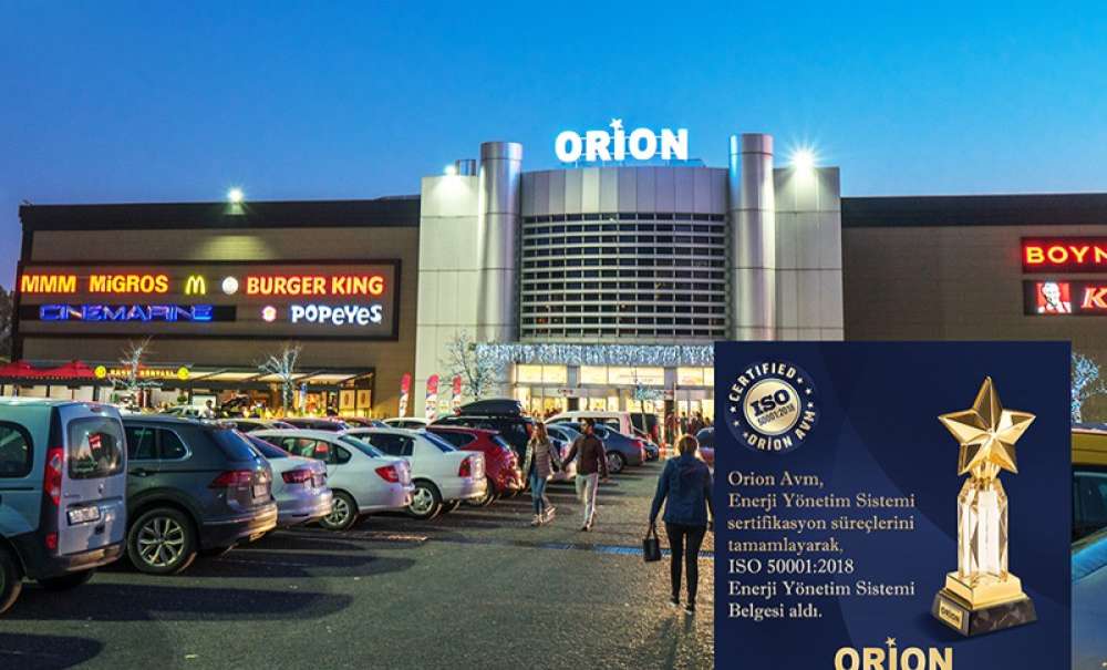 Orion Avm Enerji Yönetim Sistemi Belgesi Ile Öncü